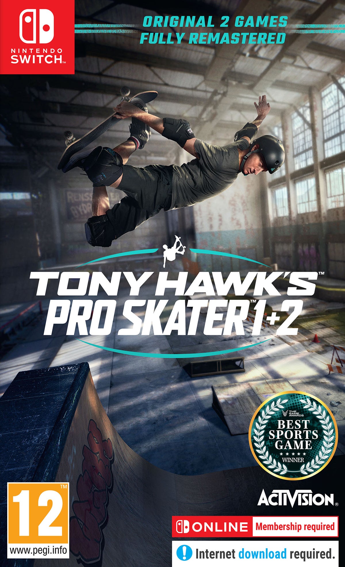 Tony Hawk's Pro Skater 1 + 2 for Nintendo Switch (Disc)
