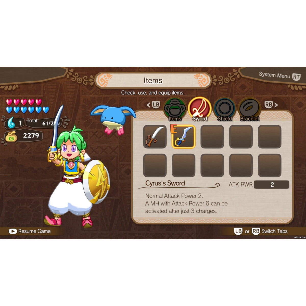 Wonder Boy: Asha in Monster World for PlayStation 4 (Disc)