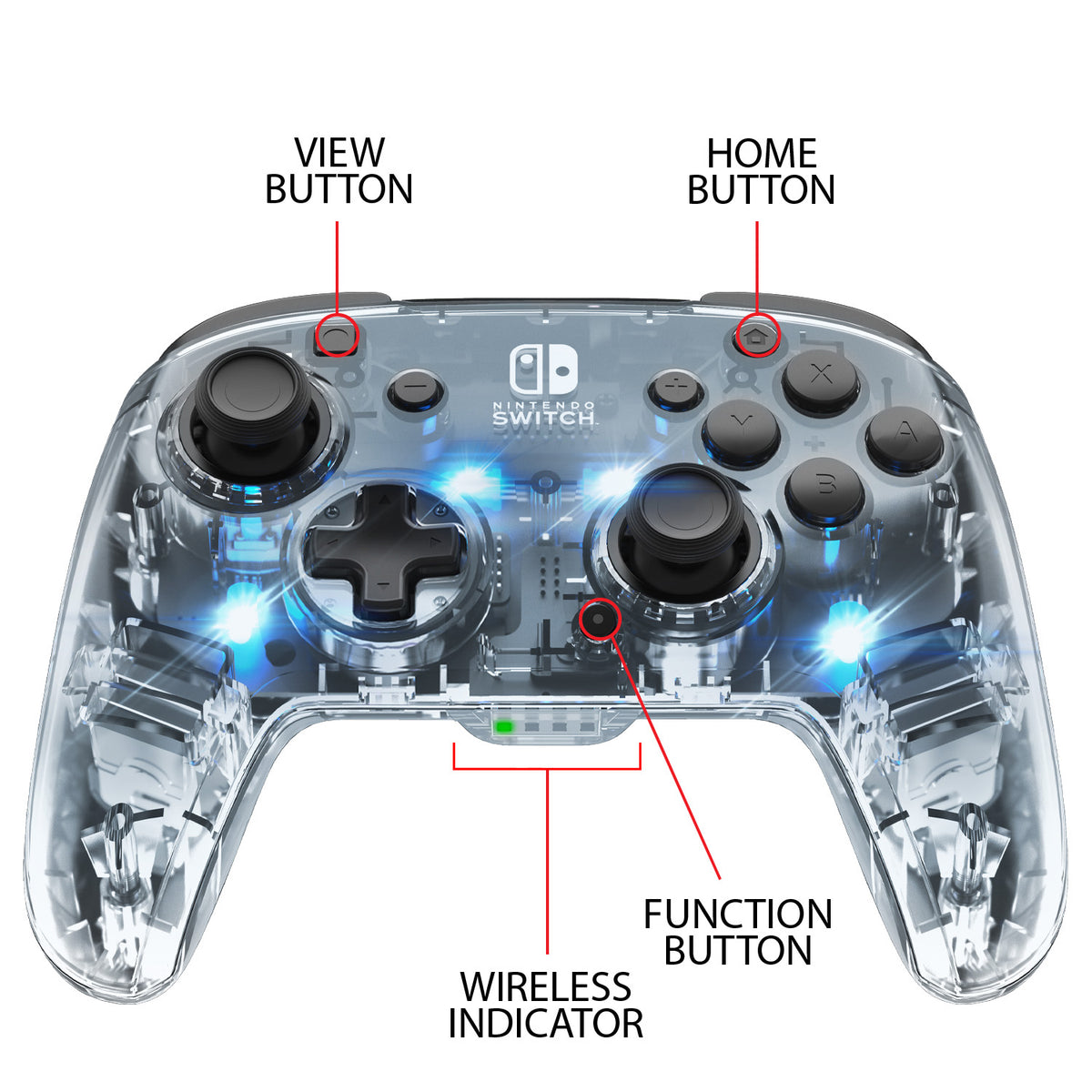 PDP Afterglow Wireless Deluxe Controller for Nintendo Switch