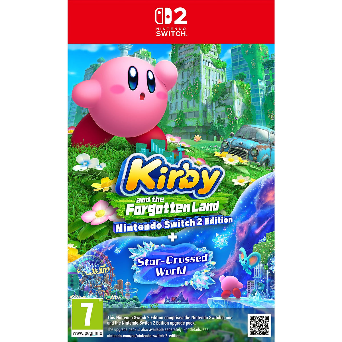 Kirby and the Forgotten Land – Nintendo Switch 2 Edition + Star-Crossed World (Disc)
