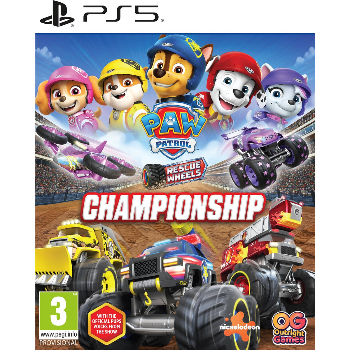 PAW Patrol Rescue Wheels: Championship for PlayStation 5 (Disc)