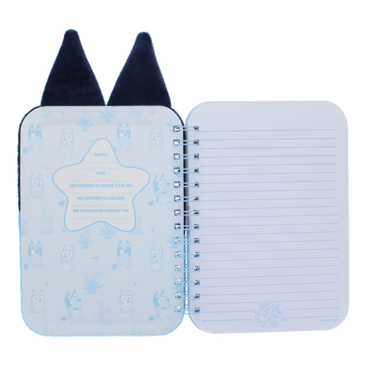 Bluey A5 Plush Spiral Notebook