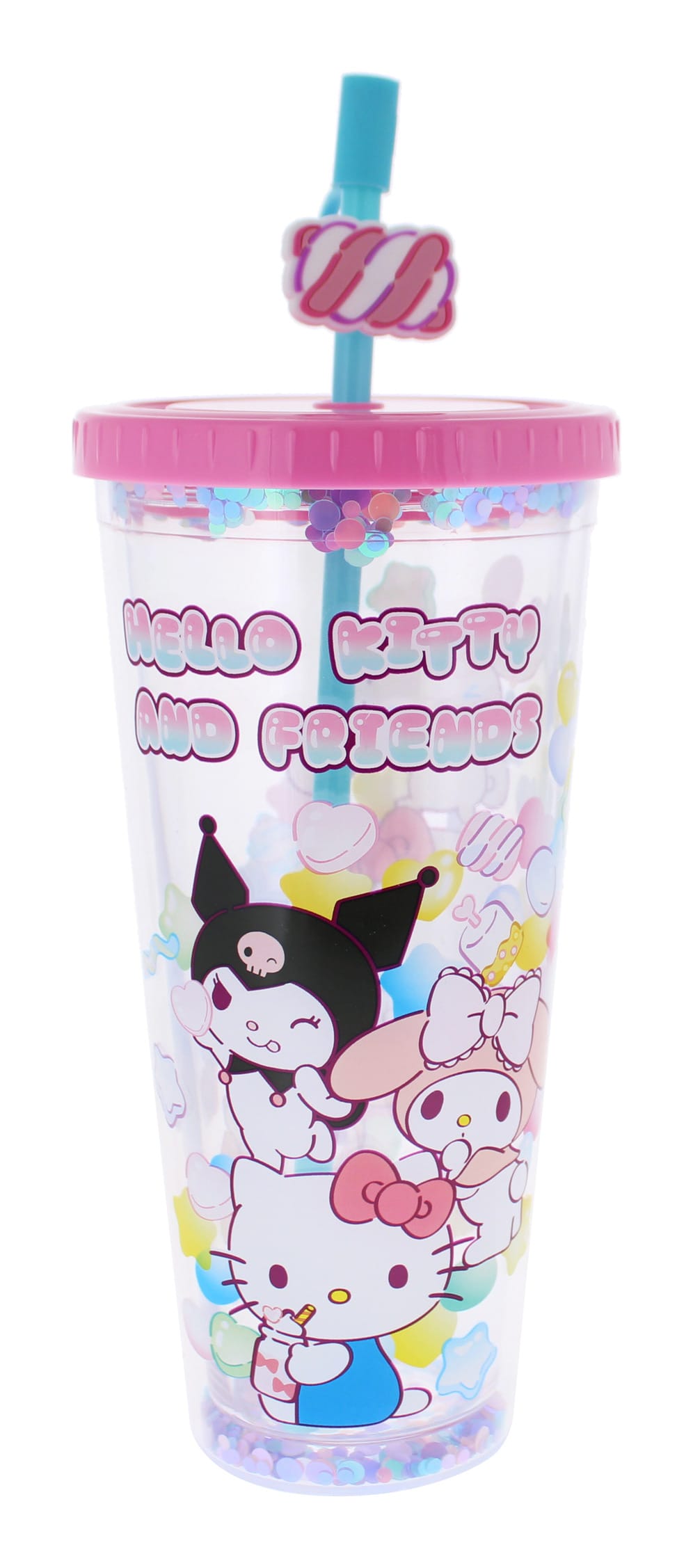 Hello Kitty & Friends Sweets 700ml Beaker & Straw