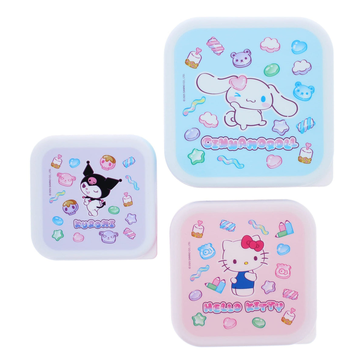 Hello Kitty & Friends Stackable Storage Pots 3 Pack