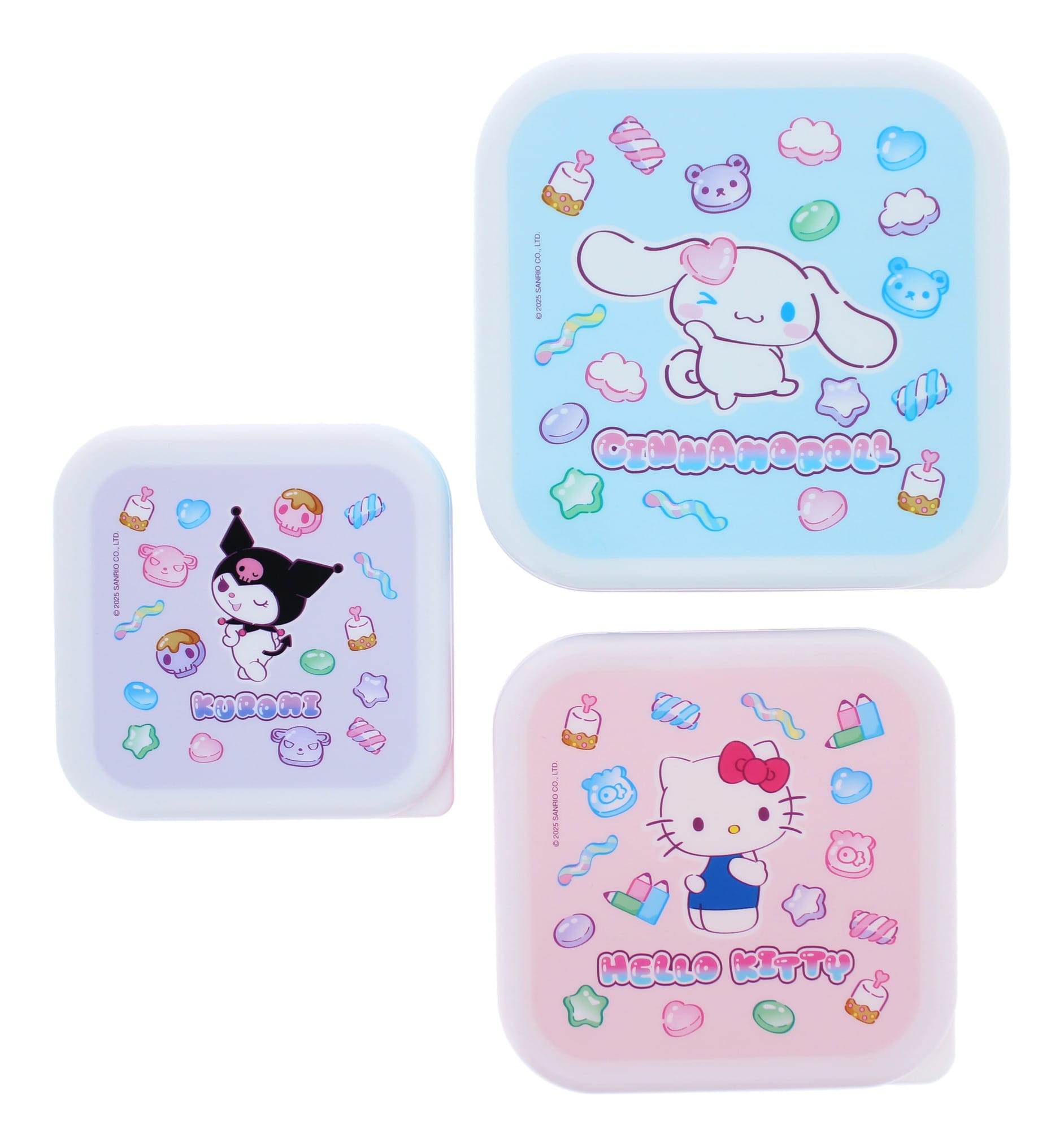 Hello Kitty & Friends Stackable Storage Pots 3 Pack