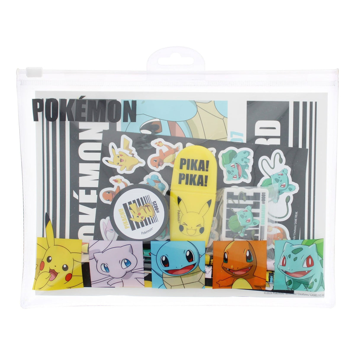 Pokémon Super Stationery Set with Zip Wallet – 7 Piece