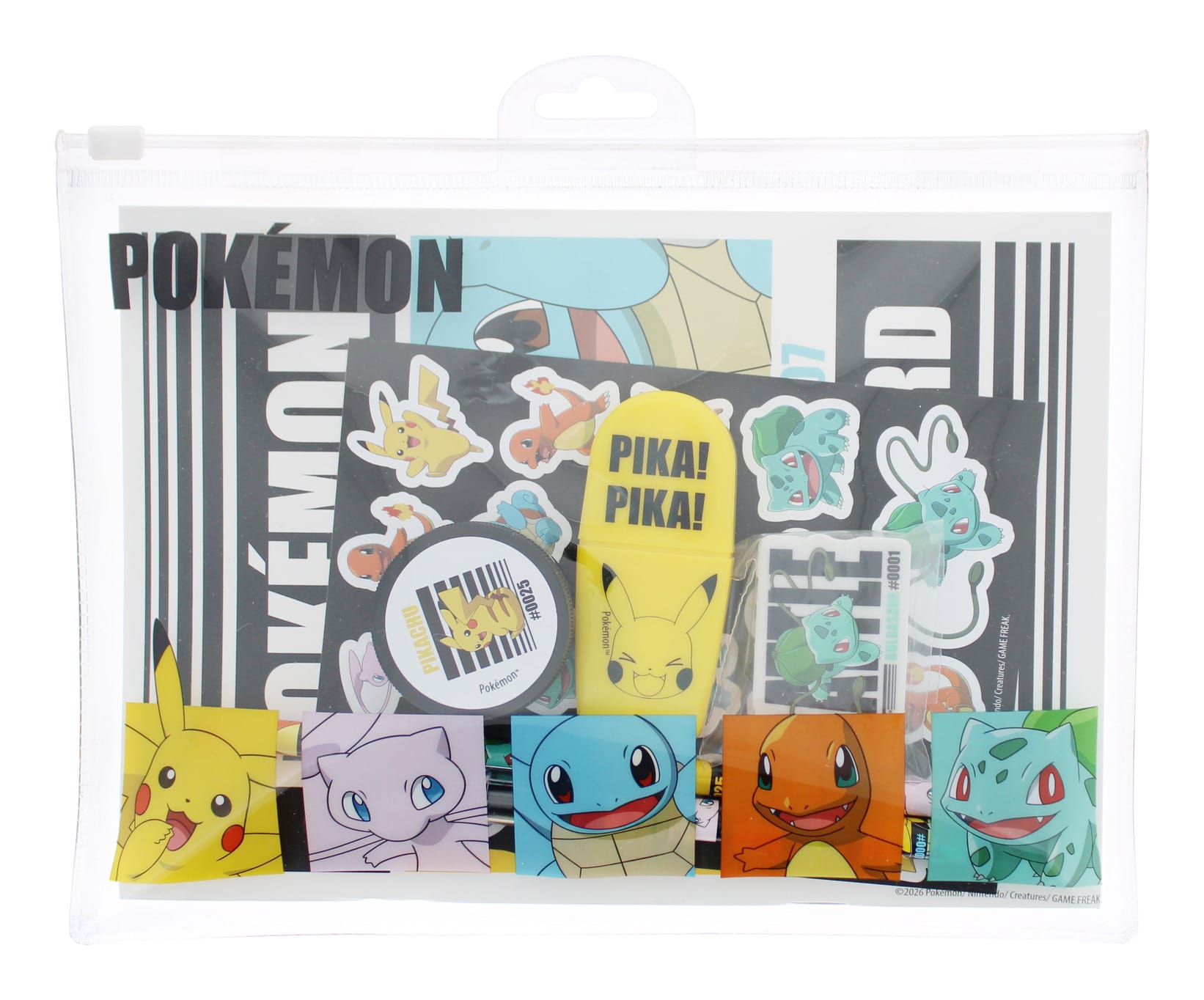 Pokémon Super Stationery Set with Zip Wallet – 7 Piece