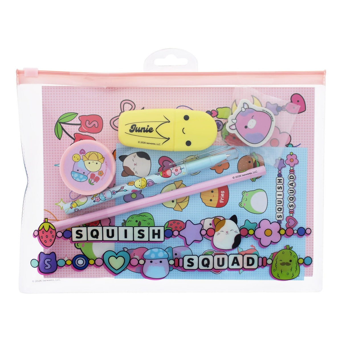 Squishmallows Squish Squad 7-Piece Super Stationery Set