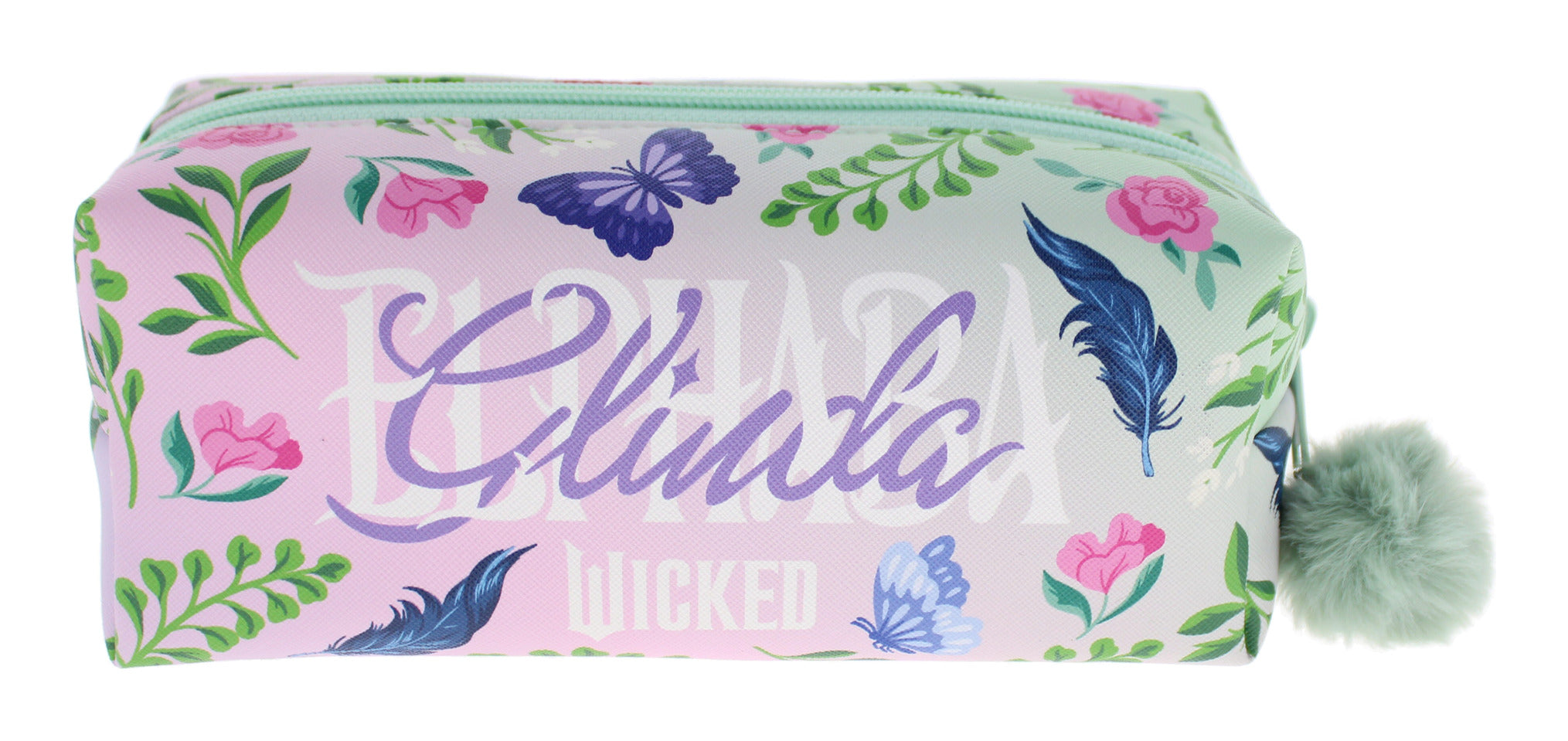 Wicked For Good Glinda & Elphaba Pom-Pom Pencil Case