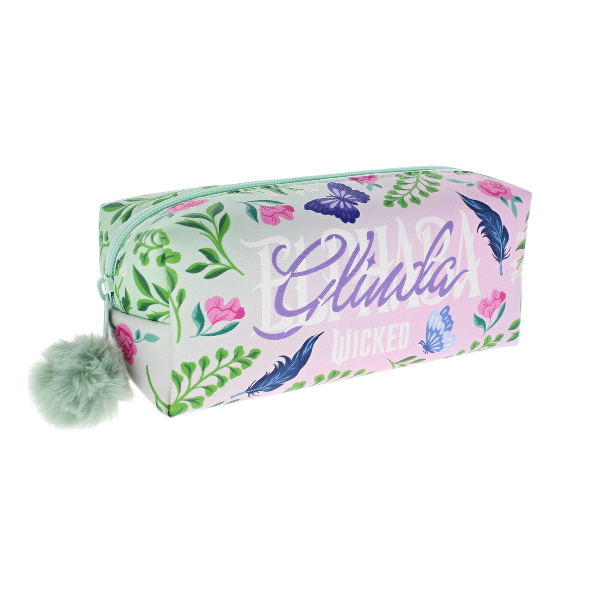 Wicked For Good Glinda & Elphaba Pom-Pom Pencil Case