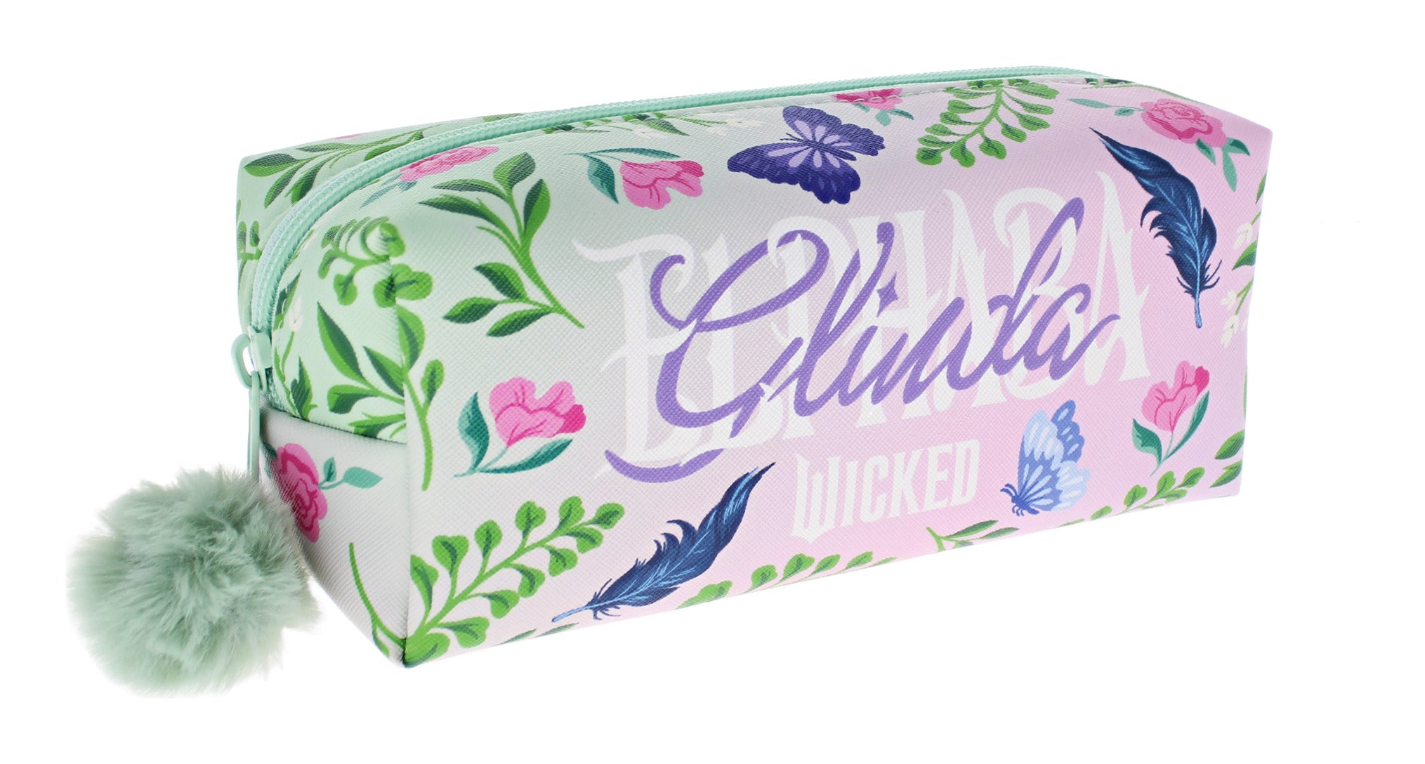 Wicked For Good Glinda & Elphaba Pom-Pom Pencil Case