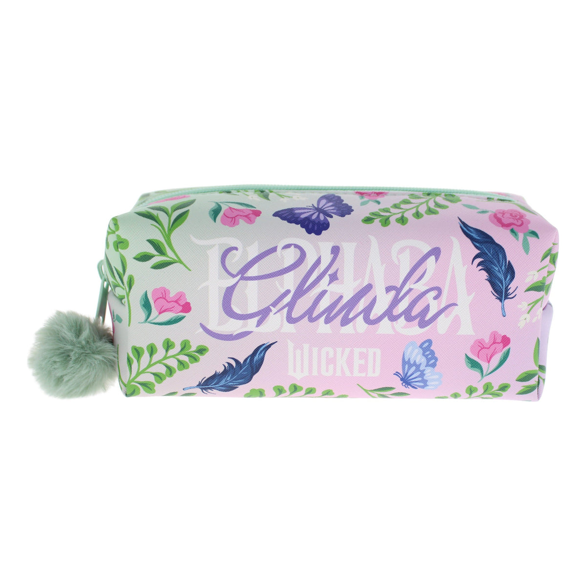 Wicked For Good Glinda & Elphaba Pom-Pom Pencil Case
