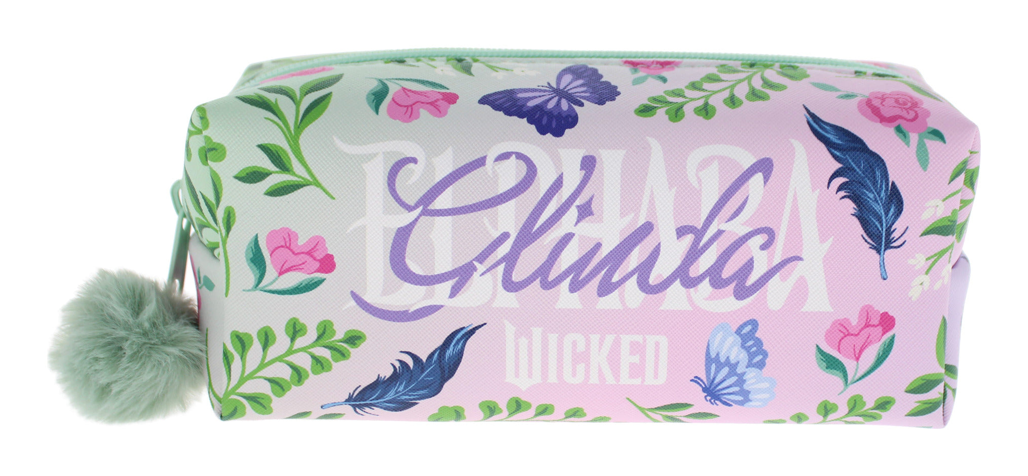 Wicked For Good Glinda & Elphaba Pom-Pom Pencil Case