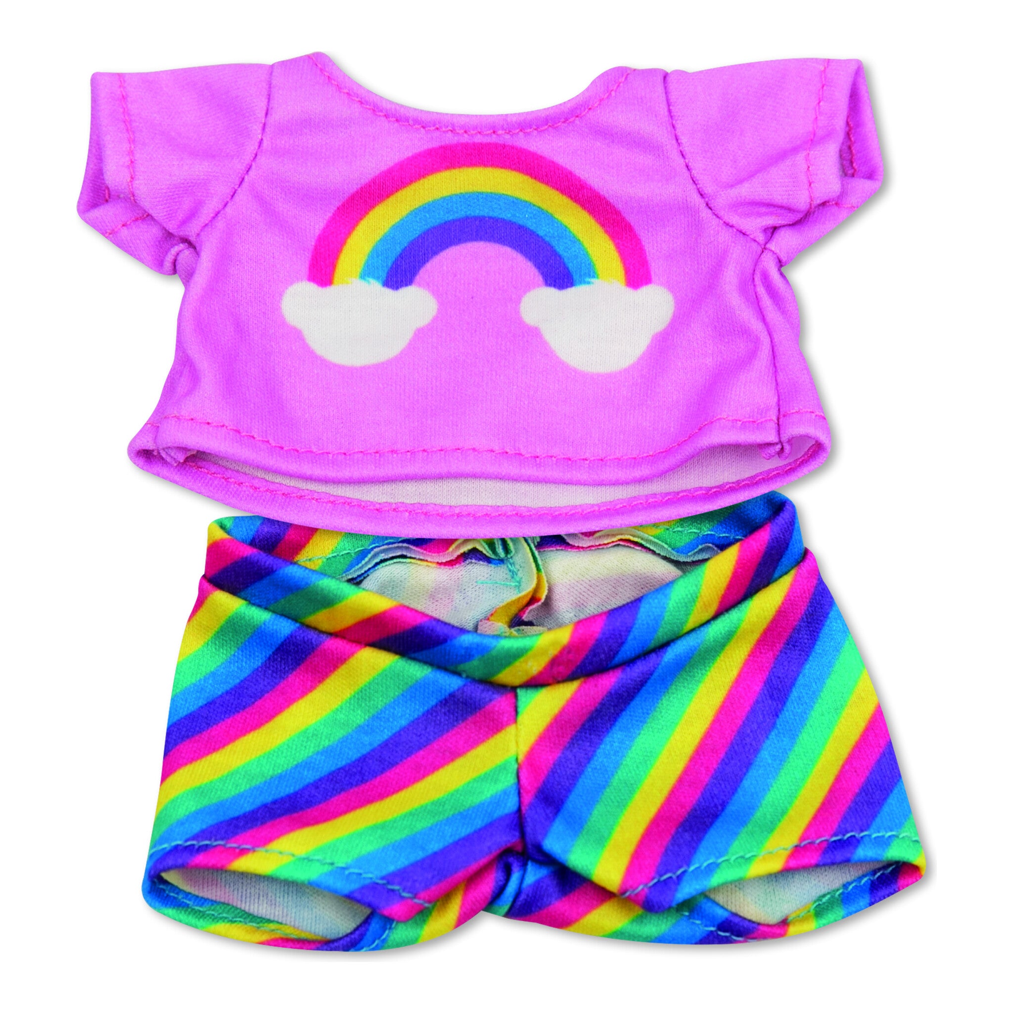Casdon Build-A-Bear Workshop Furtastic Rainbow Bear & Outfit Pack