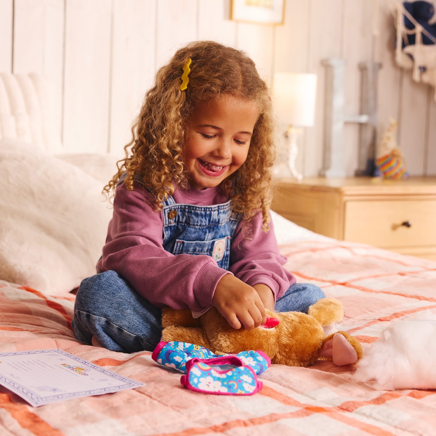 Casdon Build-A-Bear Workshop Furtastic Rabbit & Outfit Pack