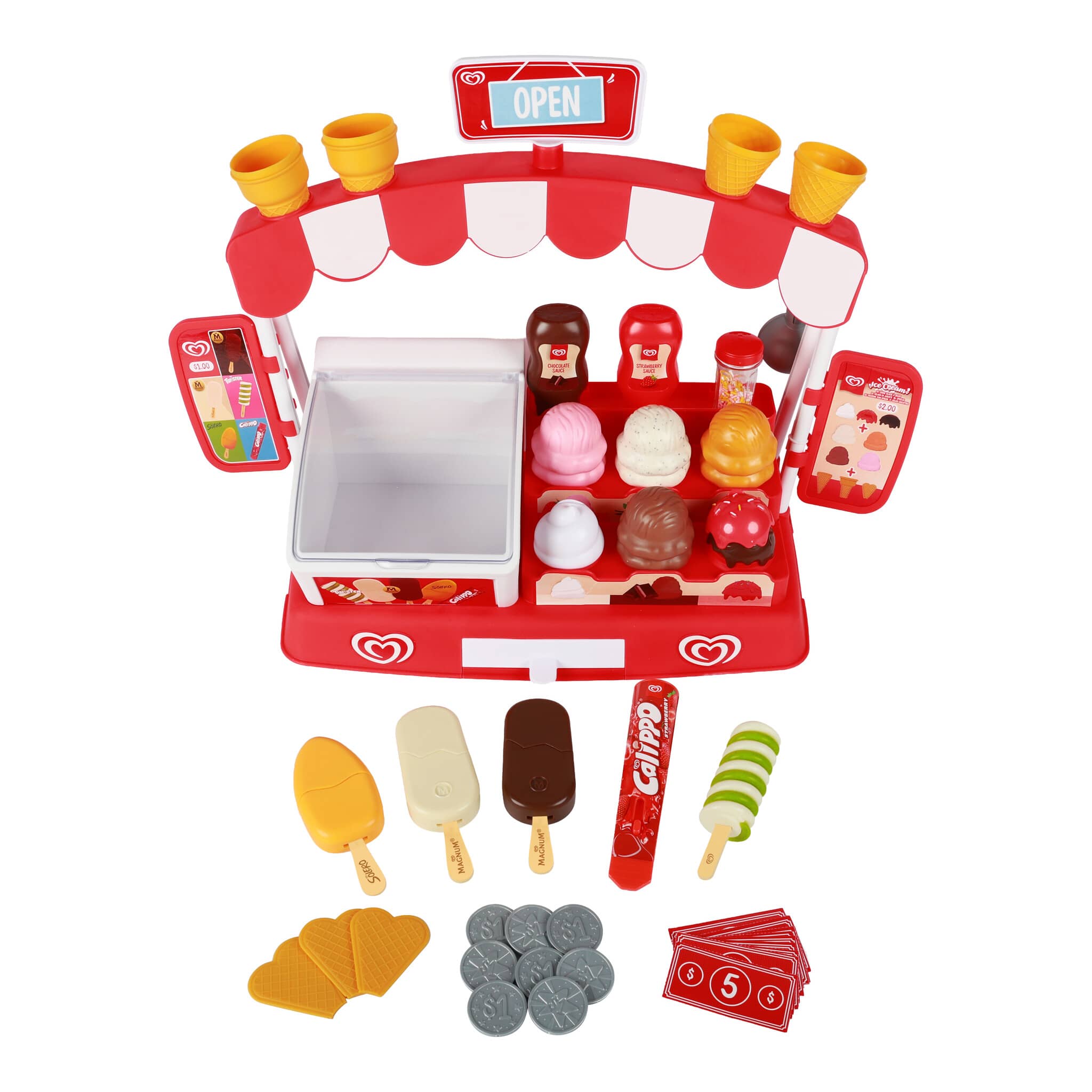 Casdon Walls Ice Cream Parlour Playset – 35+ Pieces
