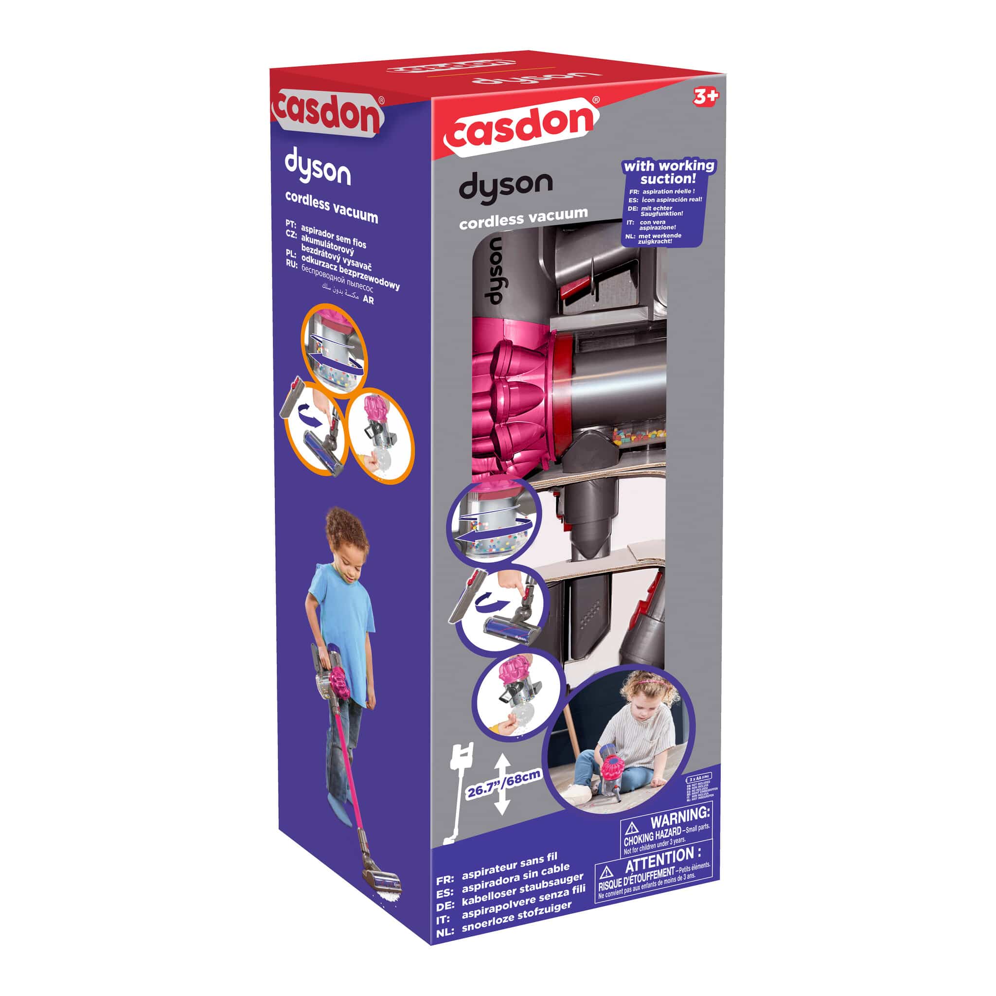 Casdon Dyson V8 Cord-Free Vacuum Cleaner Toy - Blue