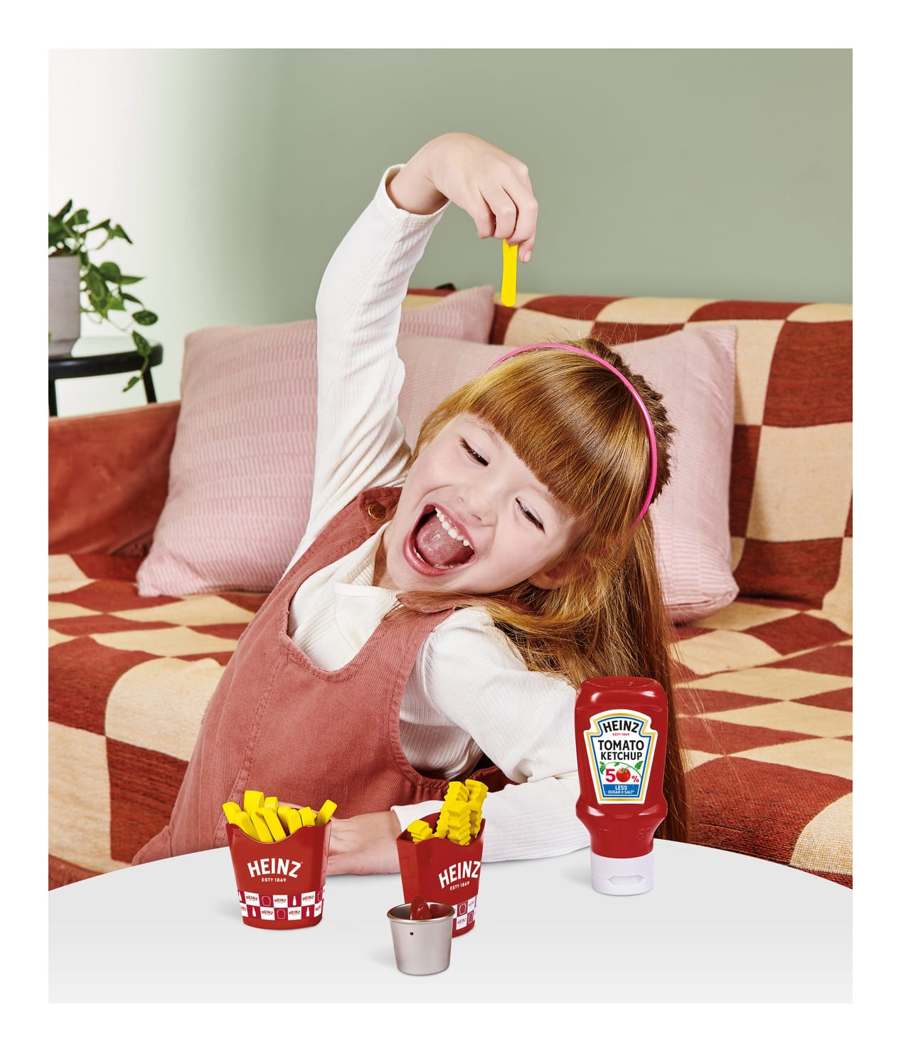 Casdon Heinz Chip & Dip Snack Set Pretend Play Food Toy