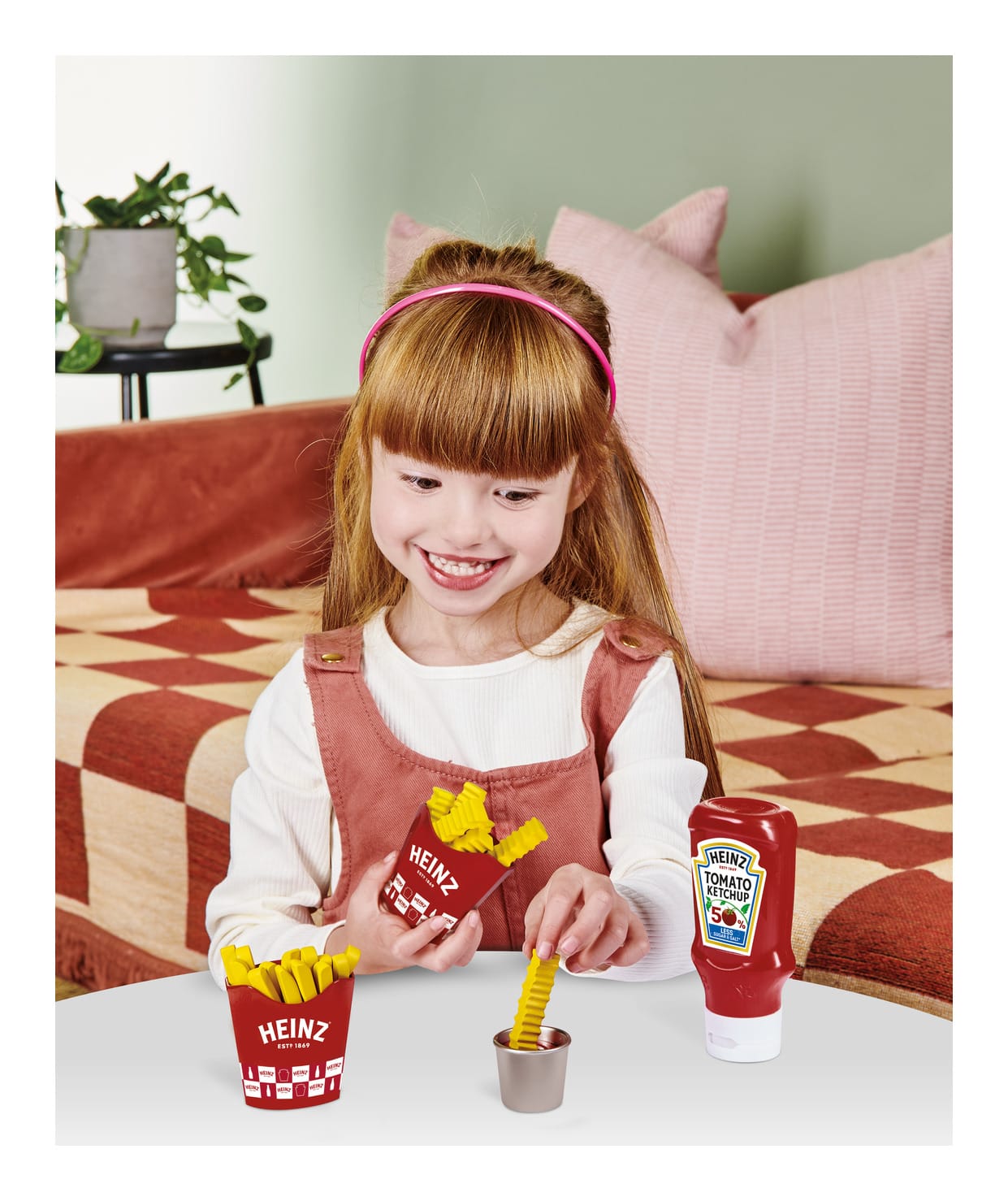 Casdon Heinz Chip & Dip Snack Set Pretend Play Food Toy