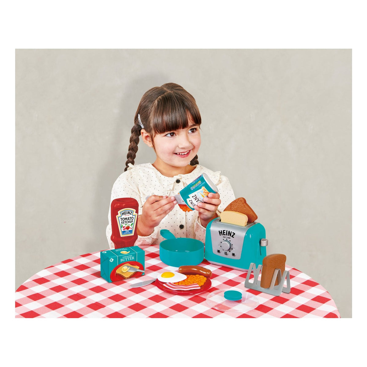 Casdon Heinz All-Day Breakfast Cook Set – 20-Piece Pretend Play Kitchen Set