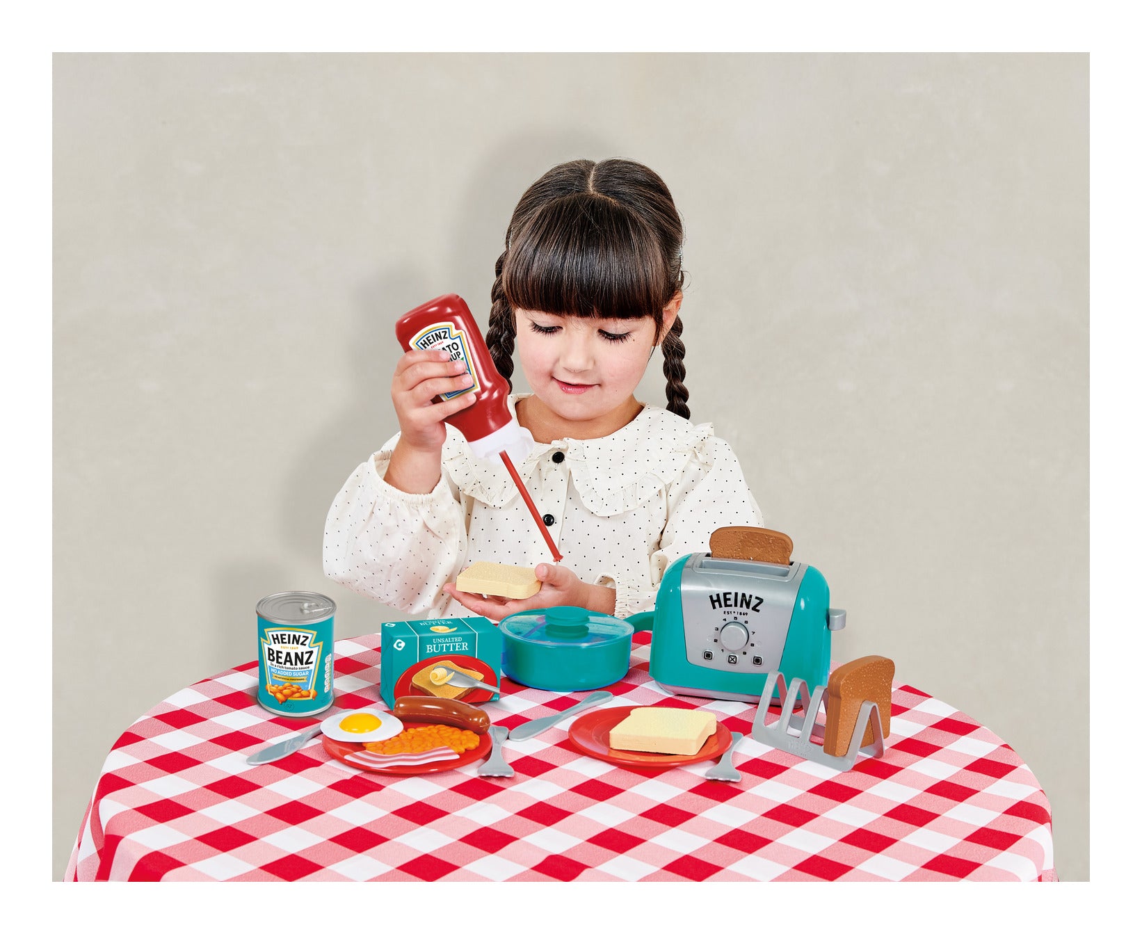 Casdon Heinz All-Day Breakfast Cook Set – 20-Piece Pretend Play Kitchen Set