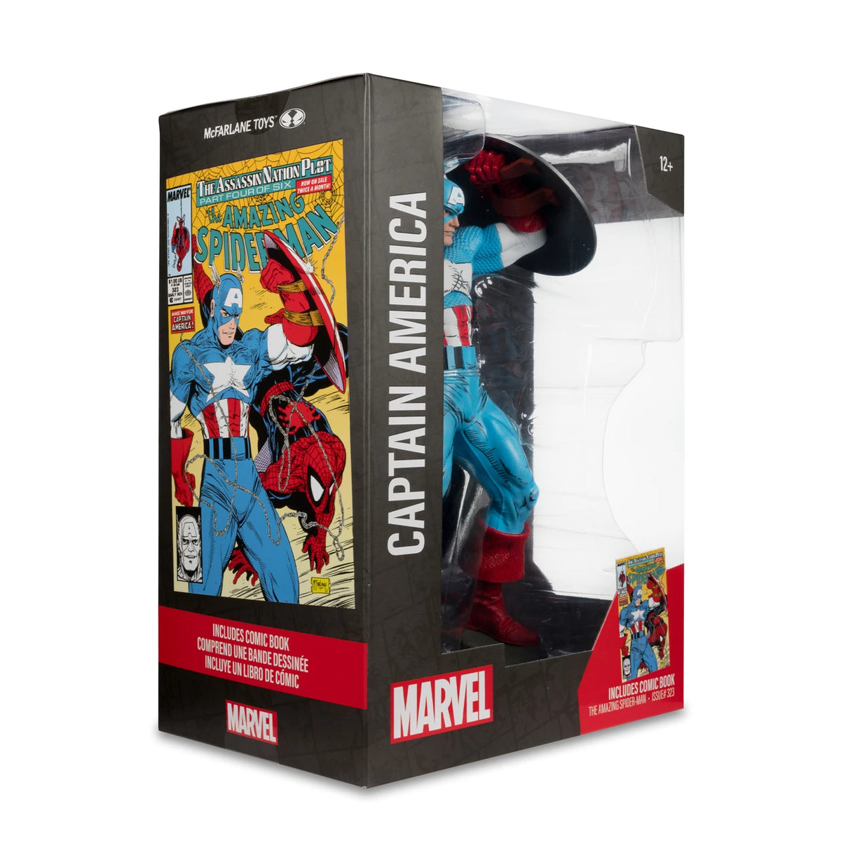 McFarlane Toys Marvel Captain America The Amazing Spider-Man #323 1:6 Scale Posed Figure