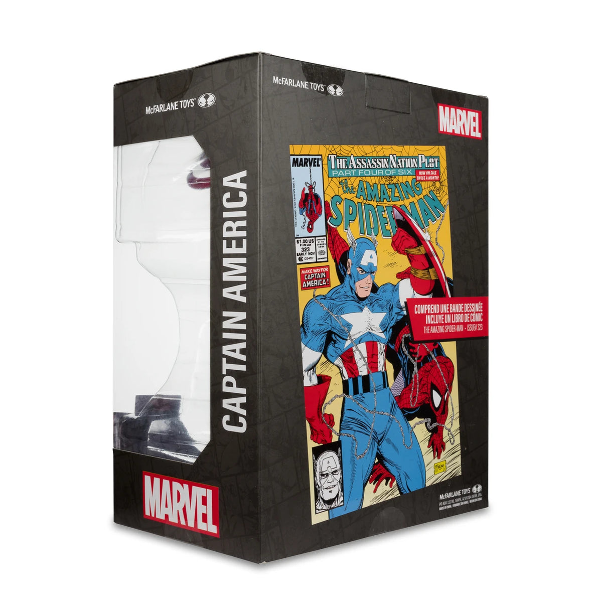 McFarlane Toys Marvel Captain America The Amazing Spider-Man #323 1:6 Scale Posed Figure