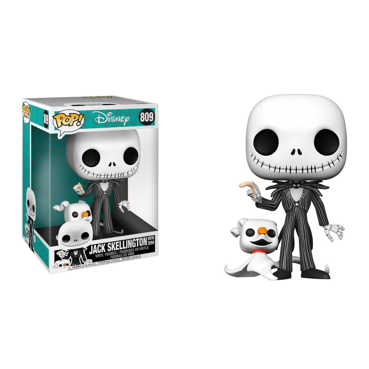 Funko Pop! Vinyl Jumbo Disney The Nightmare Before Christmas Jack Skellington with Zero