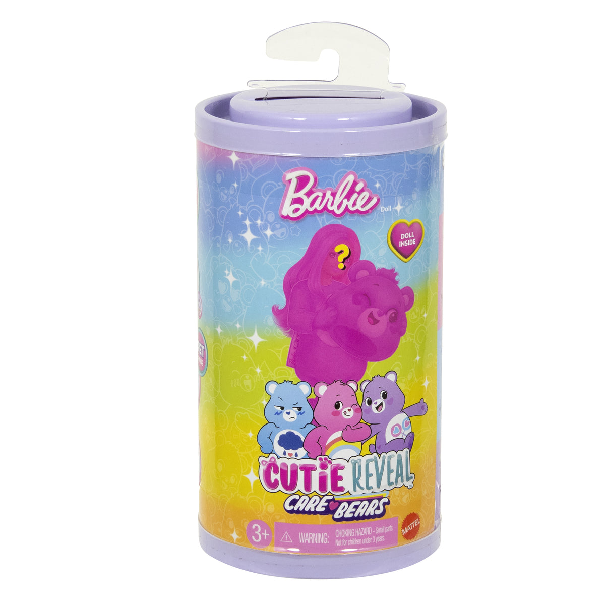 Barbie Cutie Reveal Care Bears Chelsea Doll with 6 Surprises Soft Toy