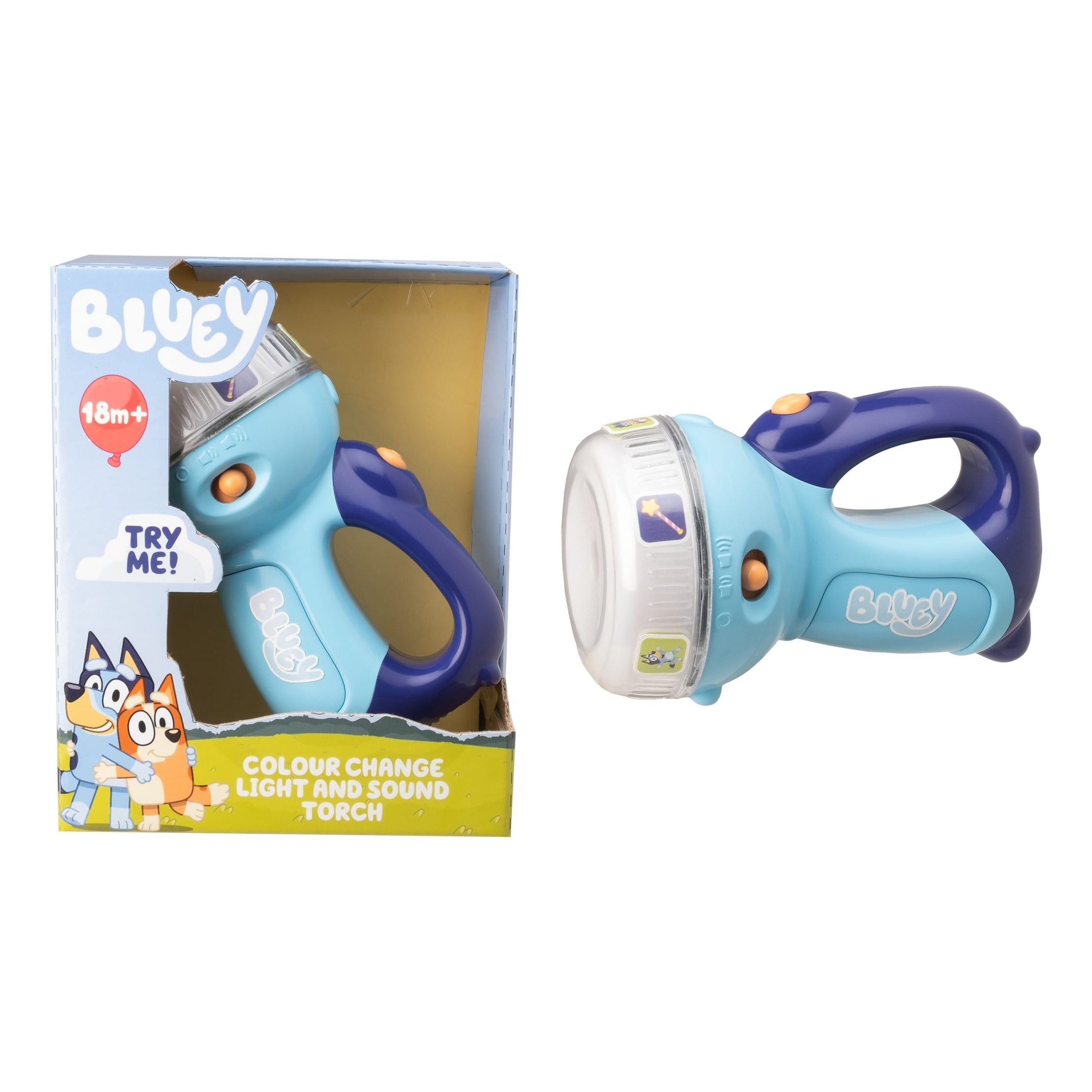 HTI Bluey Colour Change Light & Sound Torch