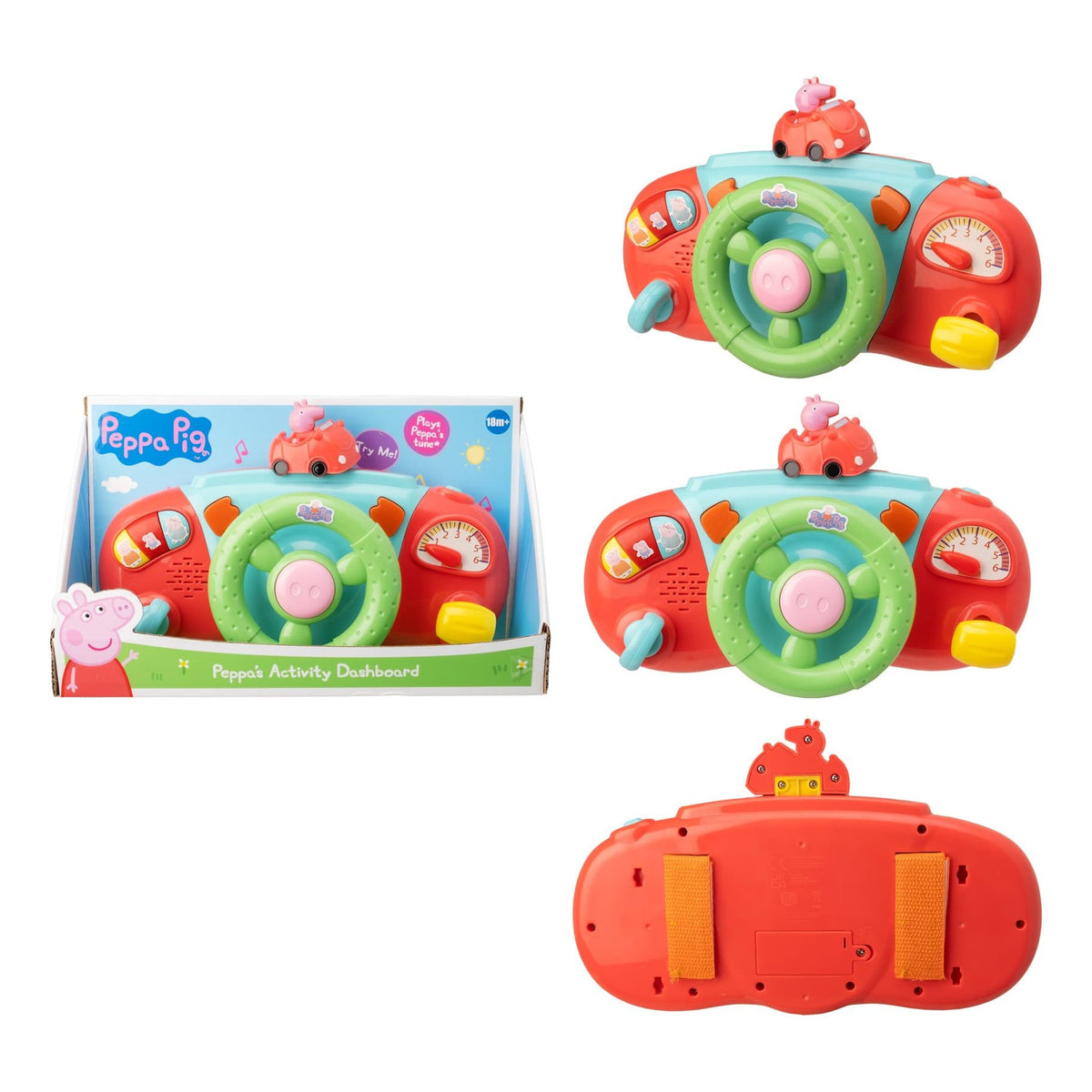 HTI Peppa Pig Activity Dashboard Interactive Steering Wheel Toy