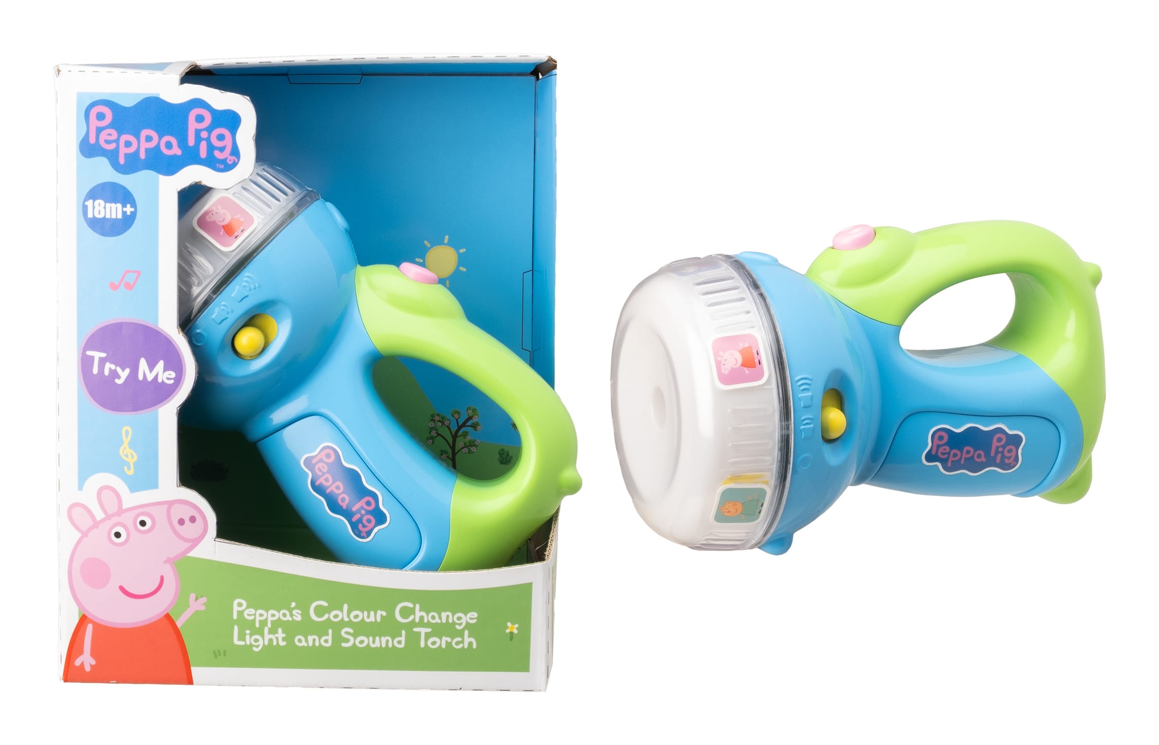 HTI Peppa Pig Colour Change Light and Sound Torch