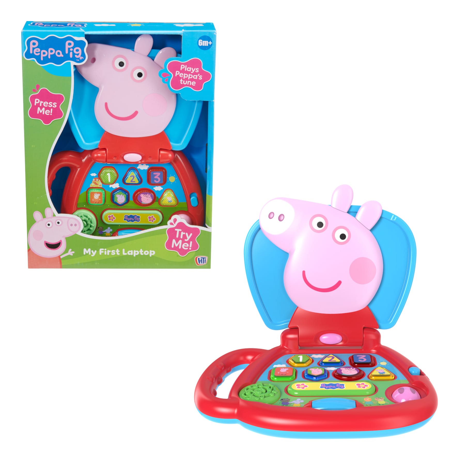 HTI Peppa Pig My First Laptop Interactive Learning Toy