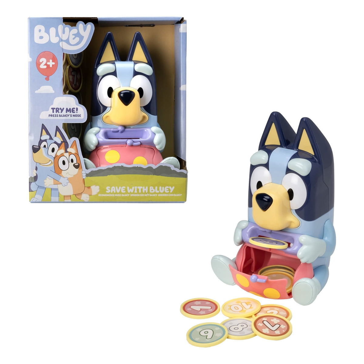 Bluey Save With Bluey Interactive Money Box Toy