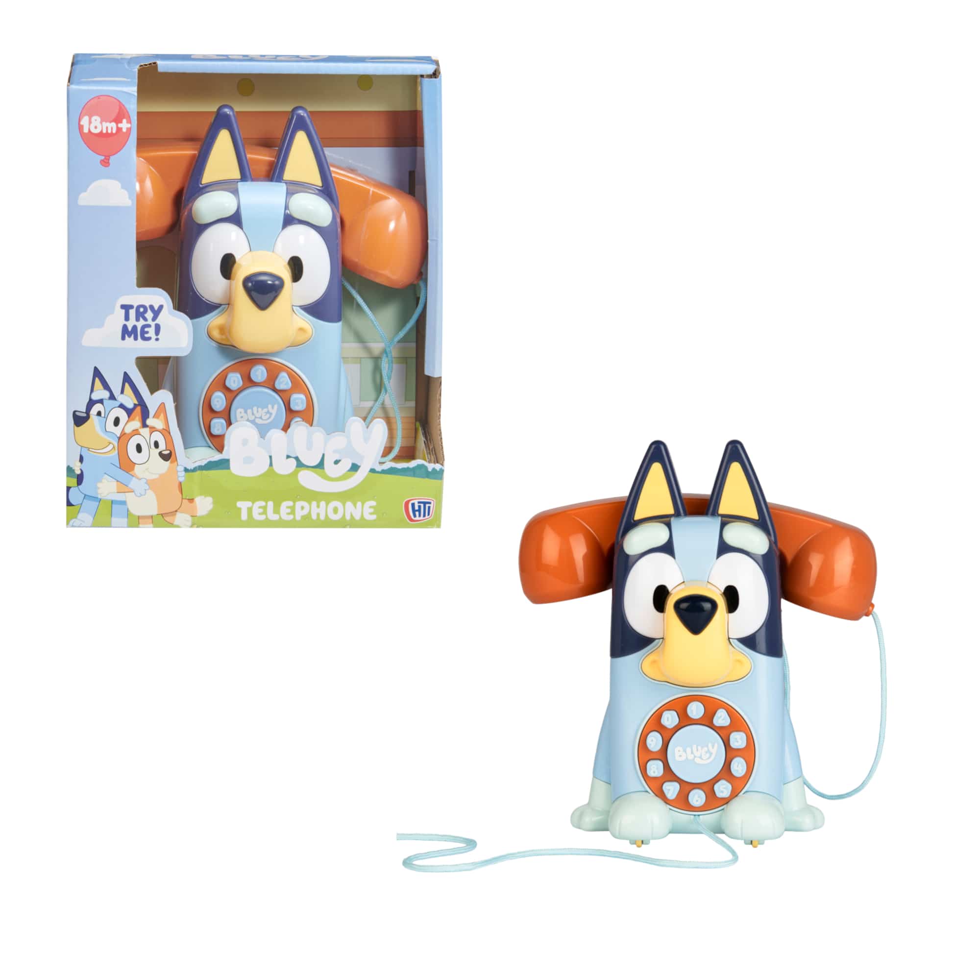 Bluey Interactive Pull-Along Telephone Toy by HTI
