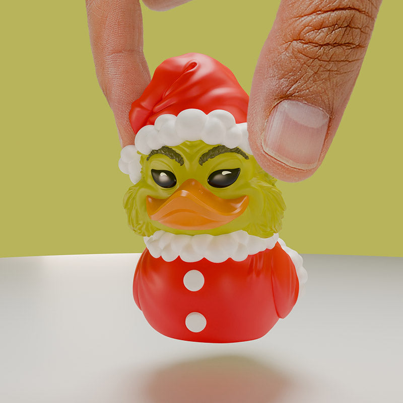The Grinch Santa Outfit Mini TUBBZ Collectible Duck by Numskull