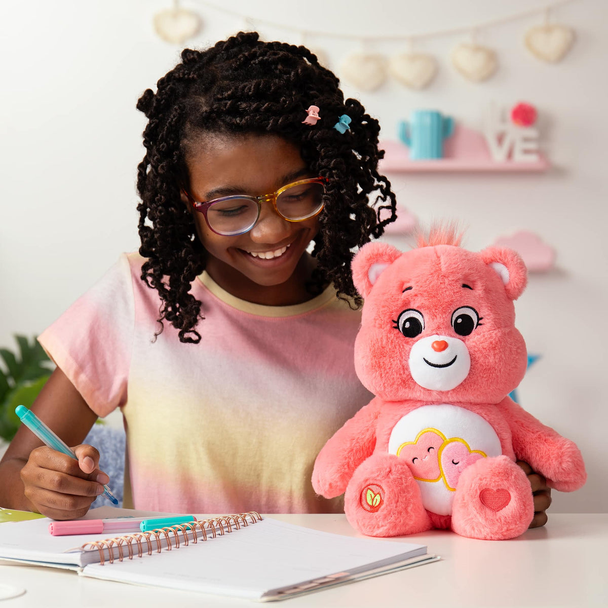 Care Bears 35cm Love-A-Lot Bear Eco Medium Plush