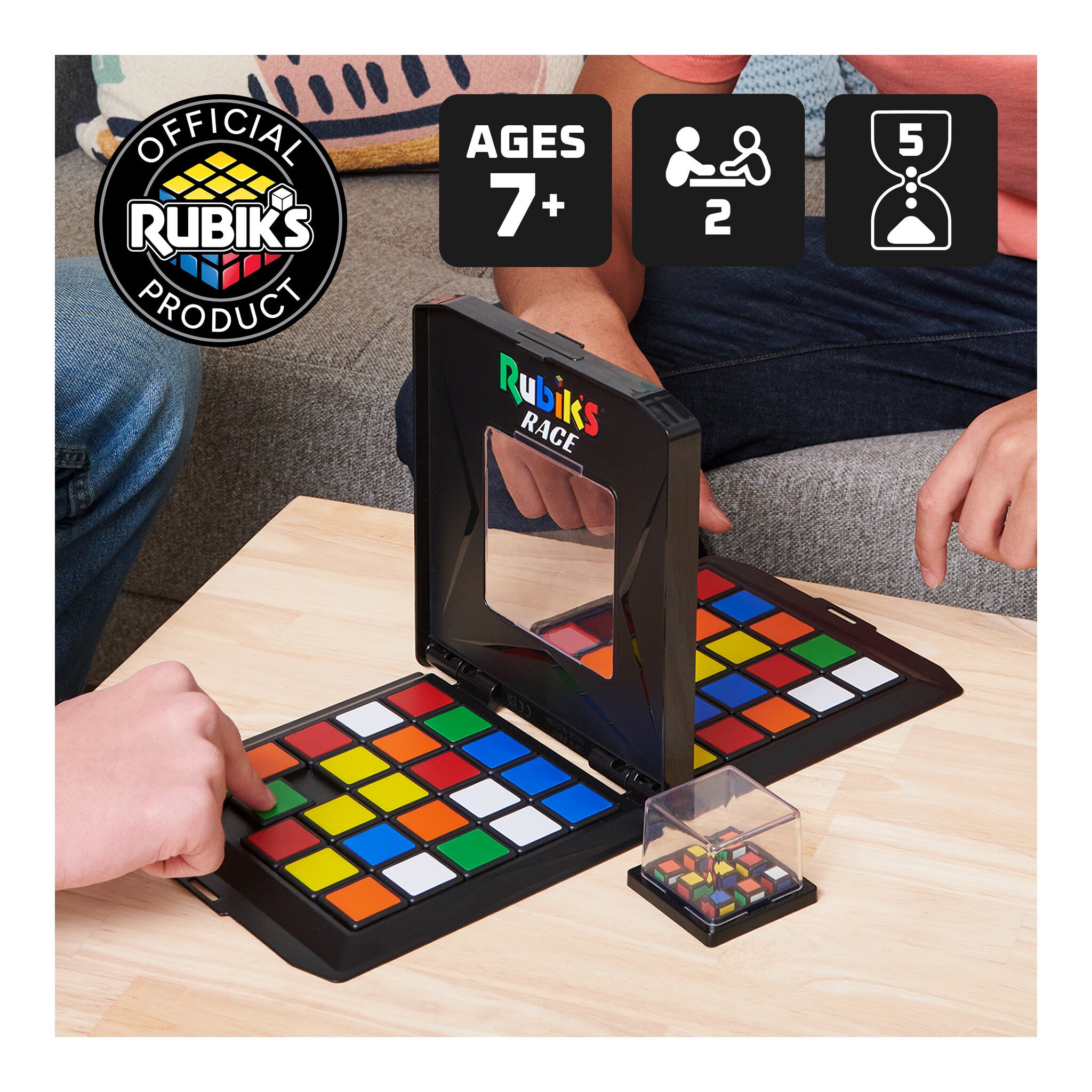Rubik's Race Fast-Paced 2-Player Board Game