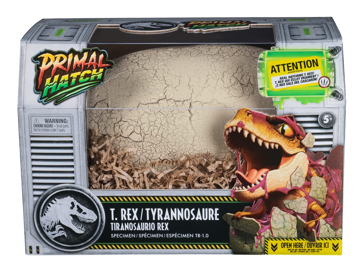 Jurassic World Primal Hatch Interactive Hatching T-Rex Dinosaur Egg