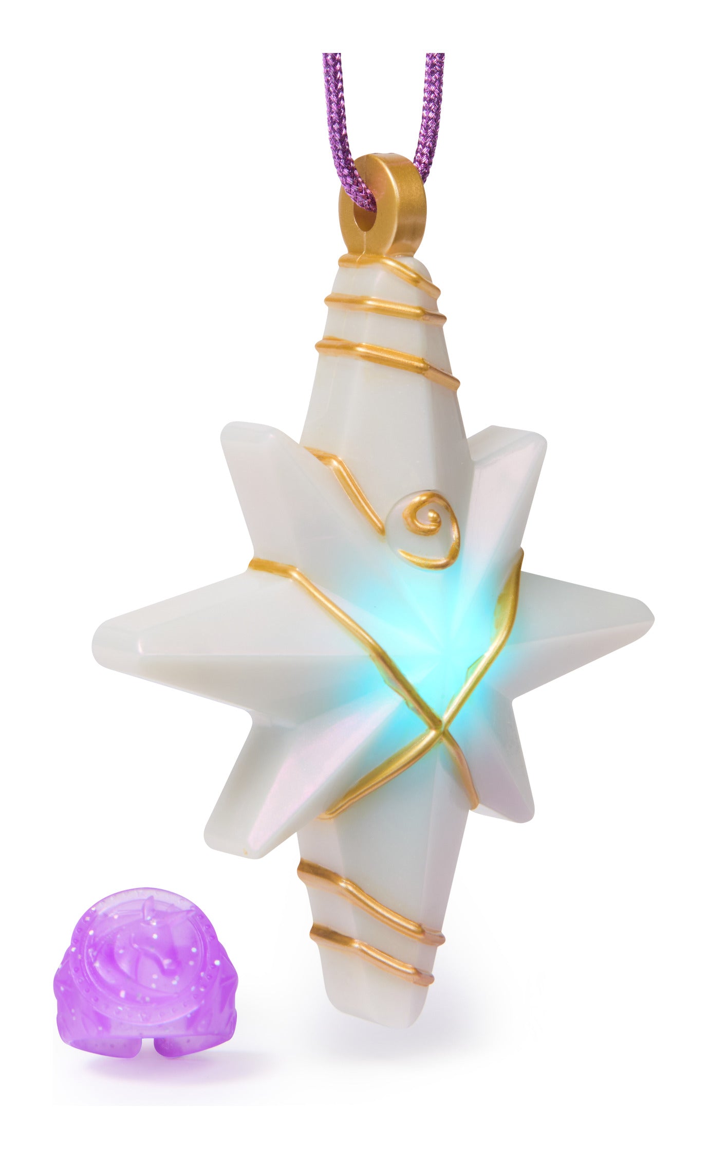 Unicorn Academy Sophia Light-Up Necklace and Glitter Ring Set