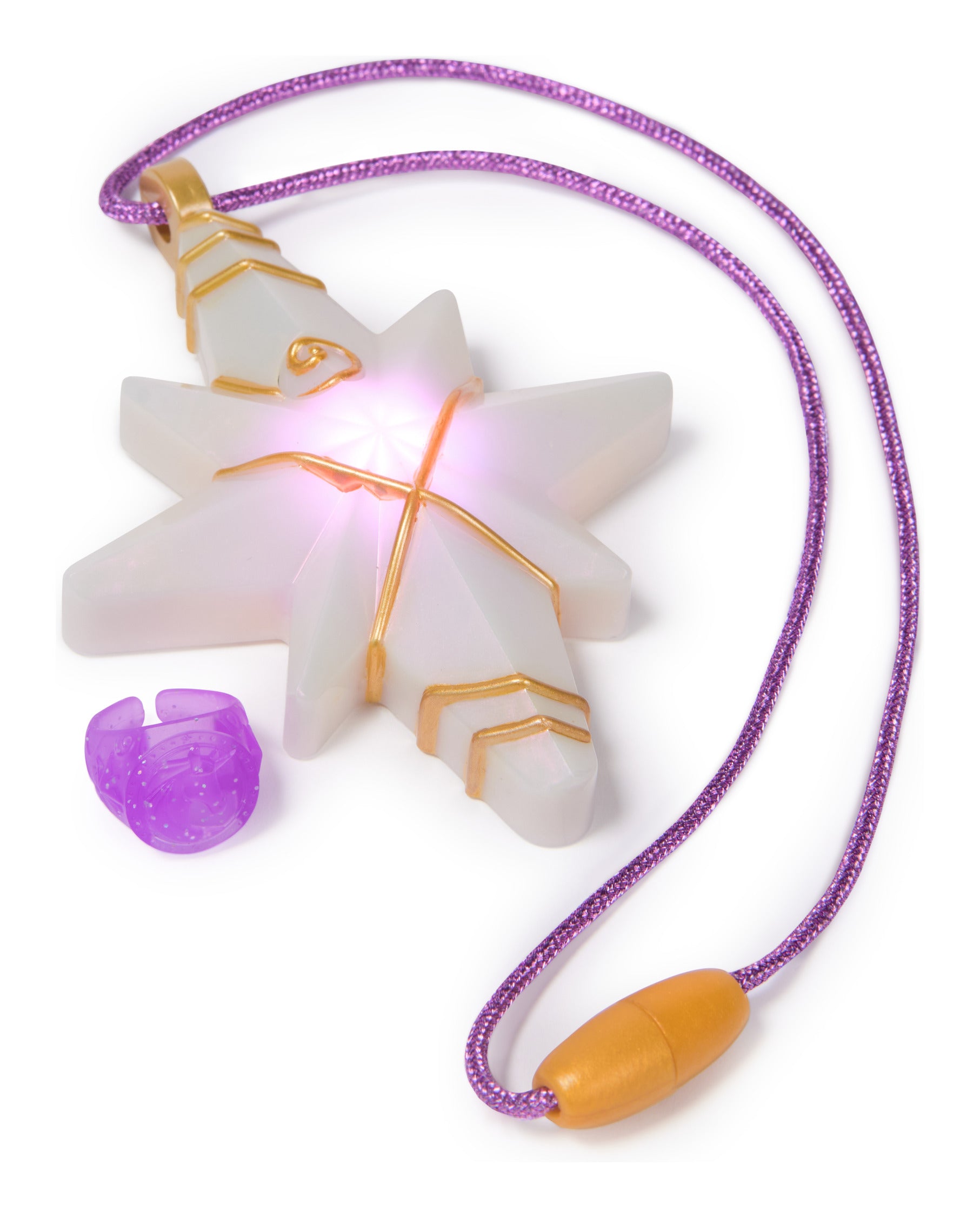 Unicorn Academy Sophia Light-Up Necklace and Glitter Ring Set