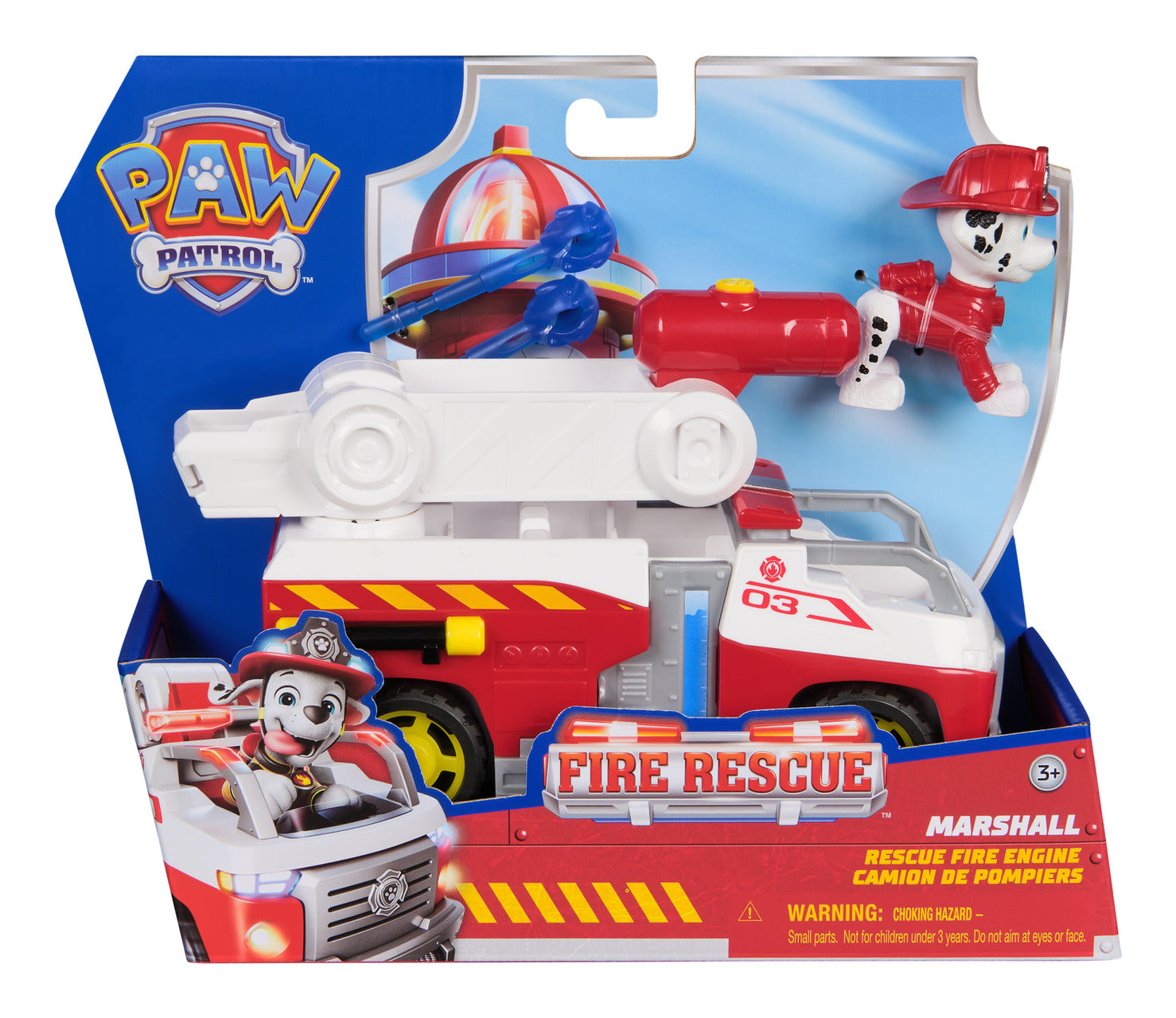 PAW Patrol Fire Rescue Marshall Fire Engine Vehicle with Figure
