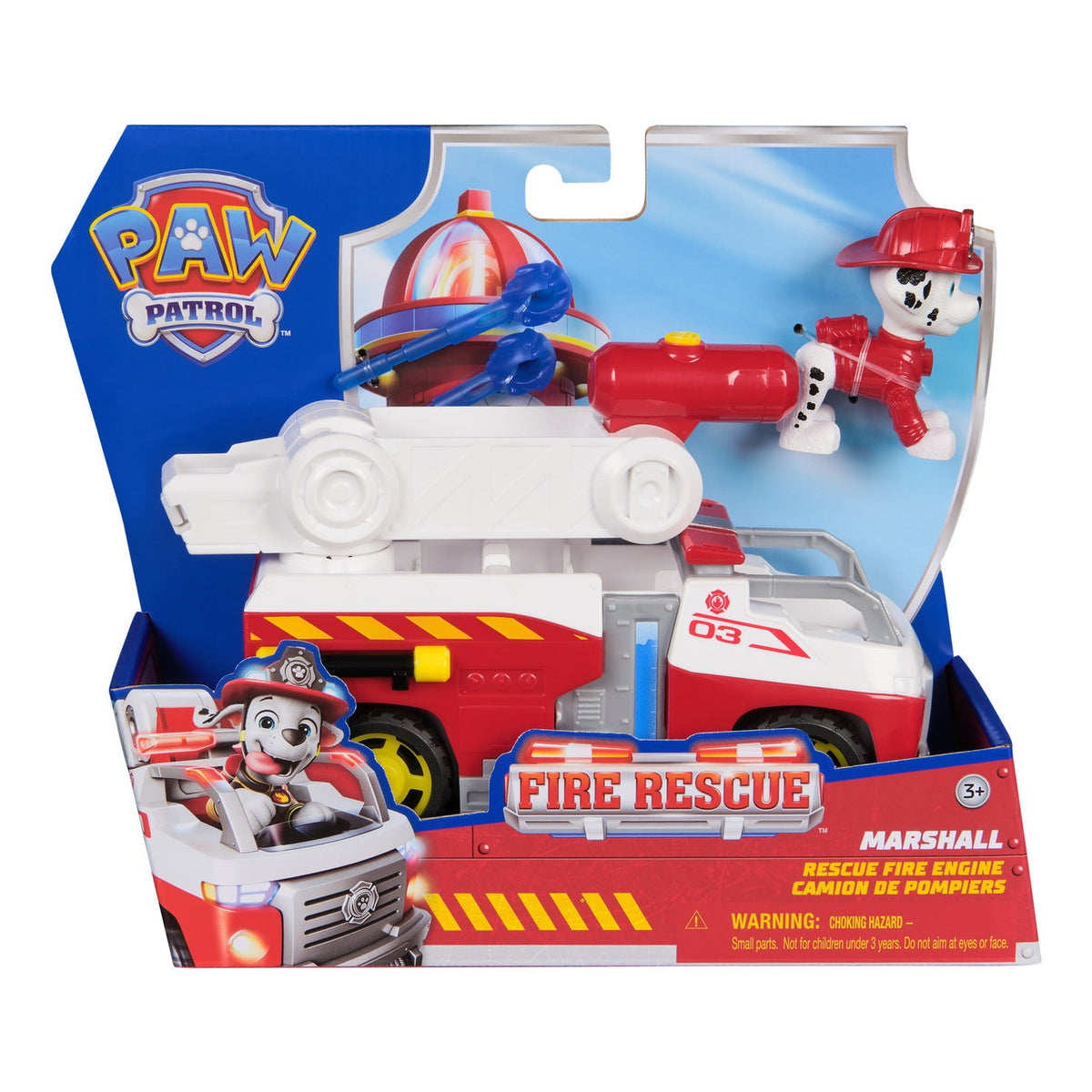 PAW Patrol Fire Rescue Marshall Fire Engine Vehicle with Figure
