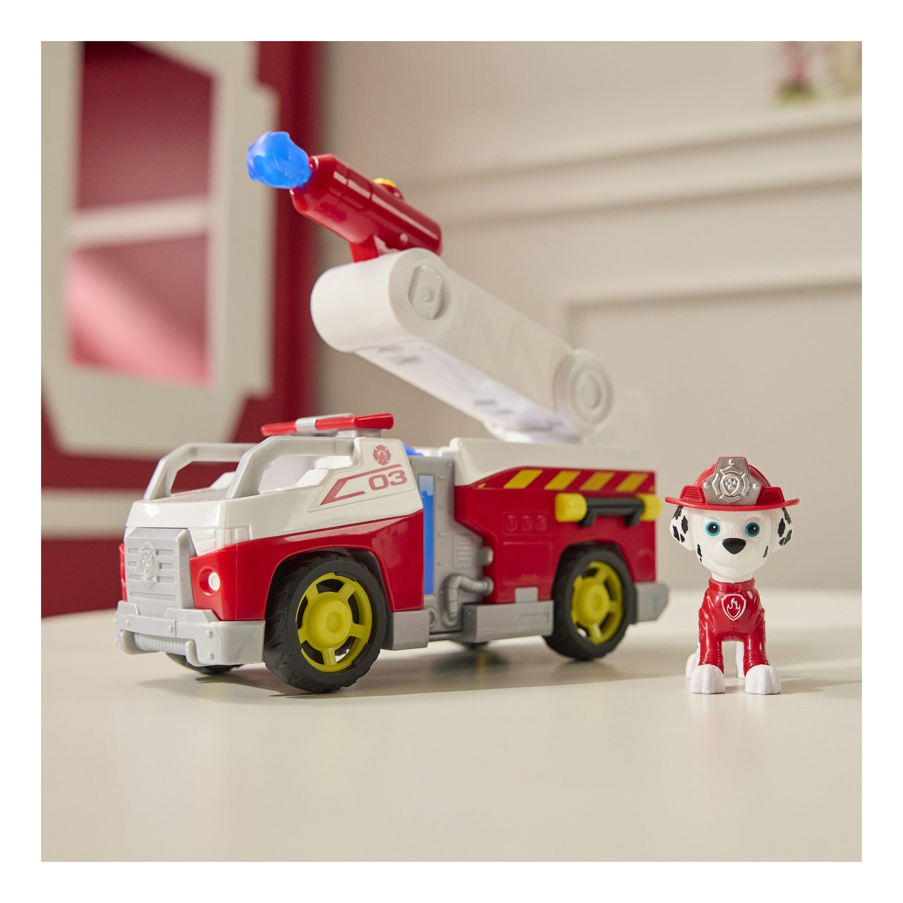 PAW Patrol Fire Rescue Marshall Fire Engine Vehicle with Figure