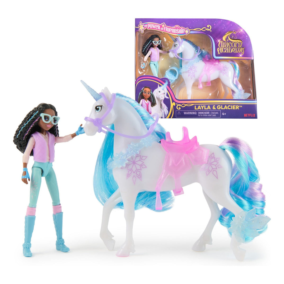 Spin Master Unicorn Academy Layla & Glacier Doll and Unicorn Set