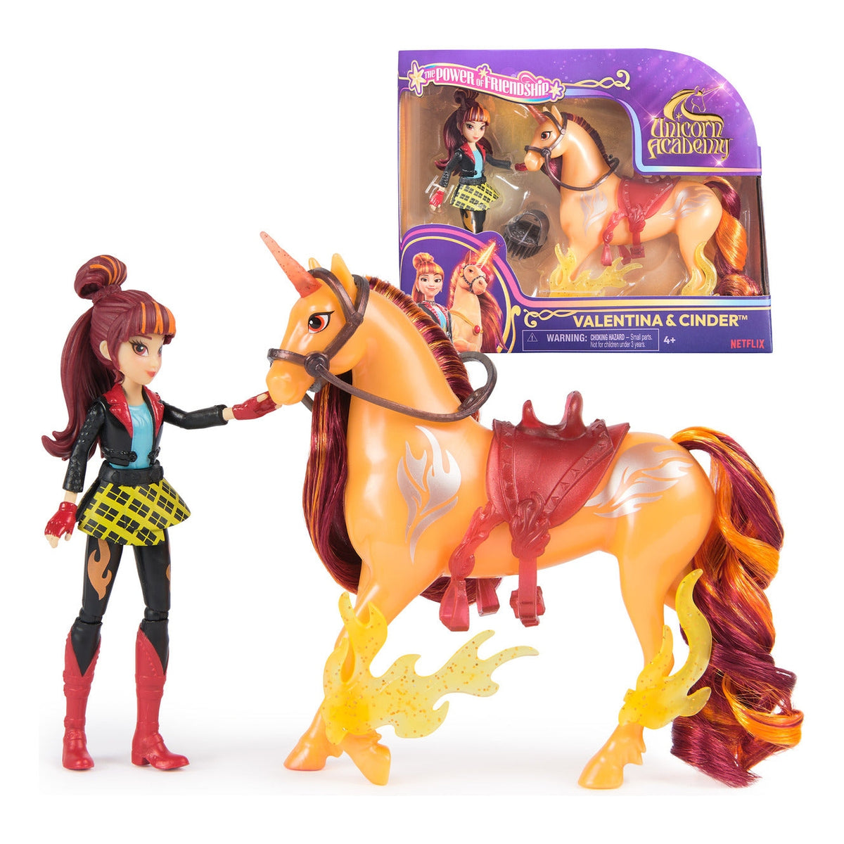 Unicorn Academy Valentina & Cinder Small Doll and Unicorn Set