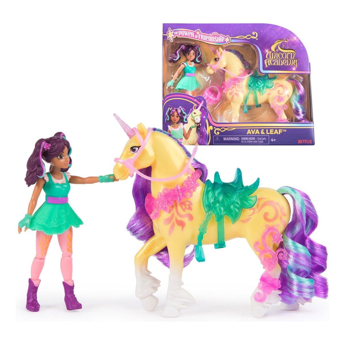 Unicorn Academy Ava & Leaf Small Doll and Unicorn Set