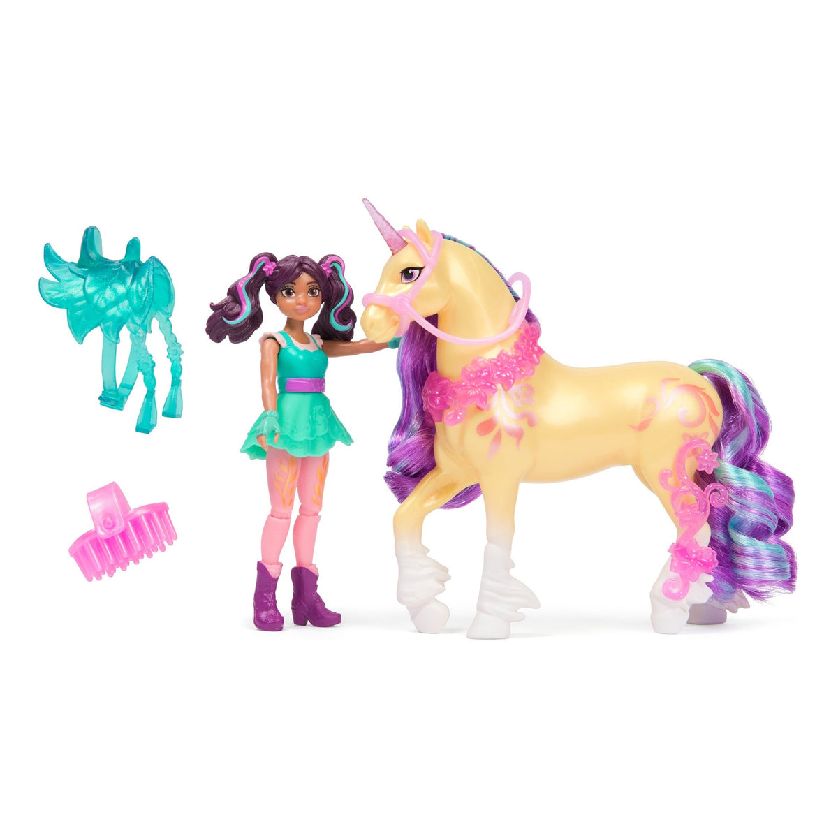Unicorn Academy Ava & Leaf Small Doll and Unicorn Set