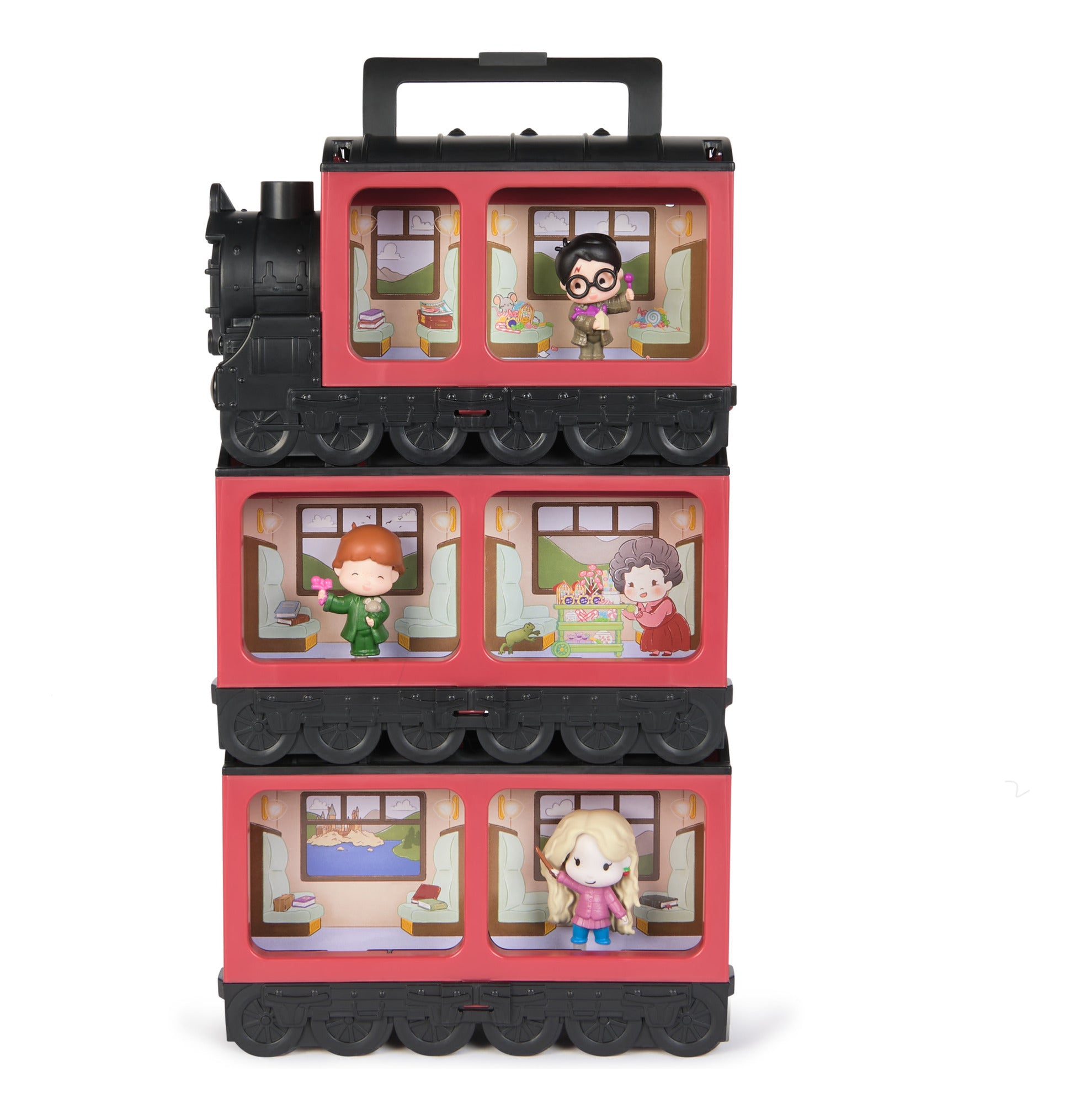 Harry Potter Micro Magical Moments Hogwarts Express Collectables Display Case with 3 Figures