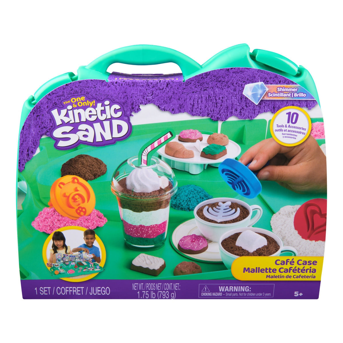 Kinetic Sand Café Case Playset with 793g Sand